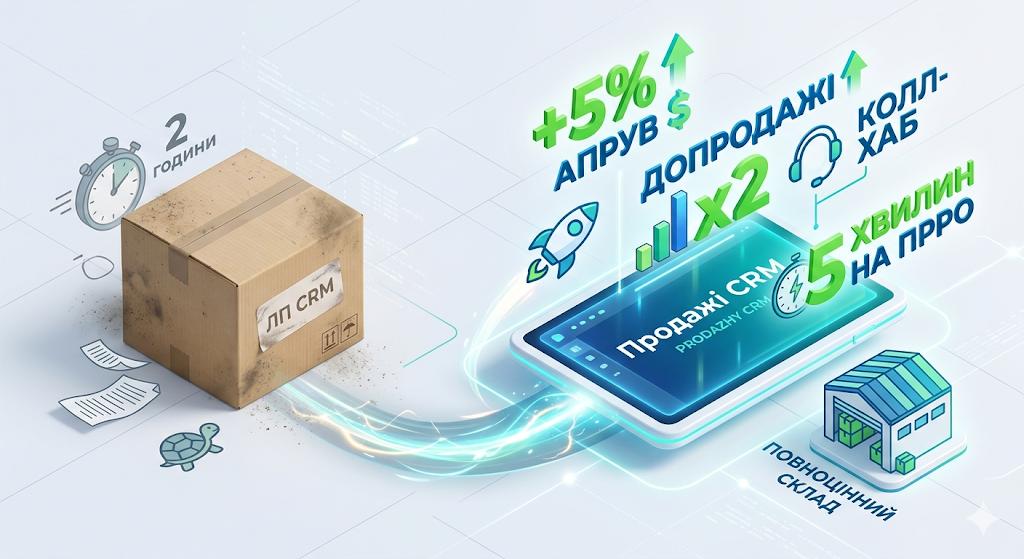 Кейс: Перехід з LP CRM на Продажі CRM — як збільшити Апрув на 5% та автоматизувати склад